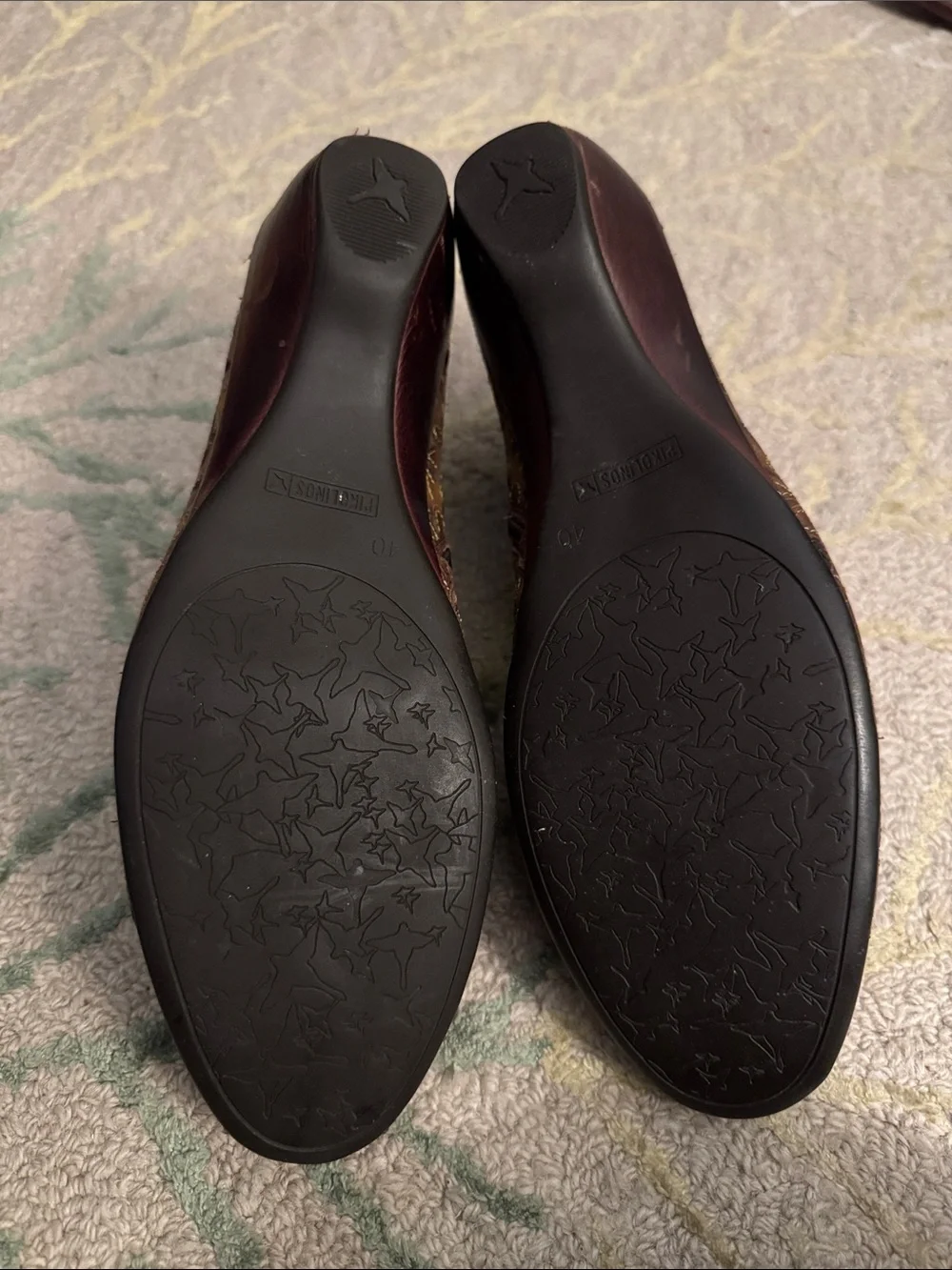 Pikolinos Olmo embroidered leather booties made in Spain 40